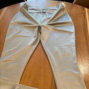 SKIMS Metallic Gray Women's Straight Leg Pants